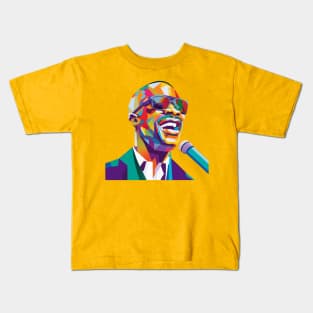 Stevie Wonder WPAP Limit Color Kids T-Shirt